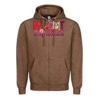 Chestnut my cat is my valentine Zipper Hoodie - NancyCooperArtShop