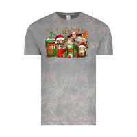 Cloud Rock christmas cows coffee Vintage Tee - Jasminsmagicworld