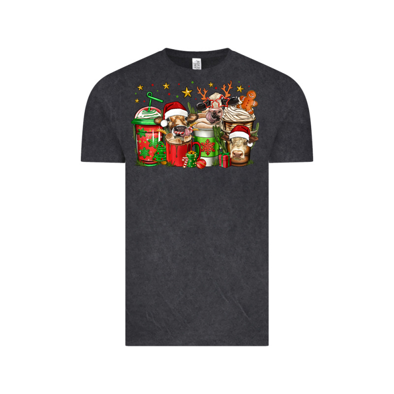Christmas Cows Coffee Vintage Tee by Jasminsmagicworld | Teevron
