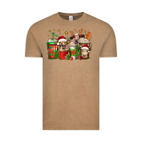Vintage Coffee christmas cows coffee Vintage Tee - Jasminsmagicworld