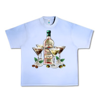 Grape Ice martini glasses and martini bottle Urban Heavy Tee - AdoDesignShop