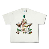 Pistachio martini glasses and martini bottle Urban Heavy Tee - AdoDesignShop