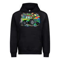 Black Autism farm tractor Urban Hoodie - CowGirlArtShop