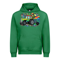 Emerald Autism farm tractor Urban Hoodie - CowGirlArtShop