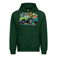 Forest Green Autism farm tractor Urban Hoodie - CowGirlArtShop