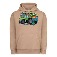 Pigment Burro Autism farm tractor Urban Hoodie - CowGirlArtShop