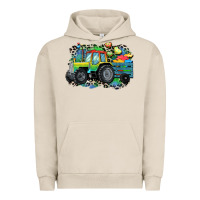 Pigment French Oak Autism farm tractor Urban Hoodie - CowGirlArtShop