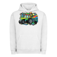 Pigment Lunar Rock Autism farm tractor Urban Hoodie - CowGirlArtShop