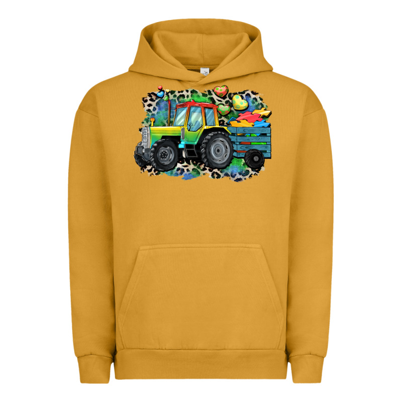 Autism Farm Tractor Urban Hoodie by CowGirlArtShop | Teevron