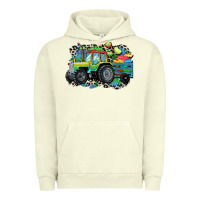 Pigment Pistachio Autism farm tractor Urban Hoodie - CowGirlArtShop
