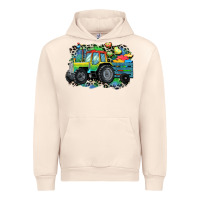 Sandshell Autism farm tractor Urban Hoodie - CowGirlArtShop