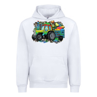 White Autism farm tractor Urban Hoodie - CowGirlArtShop