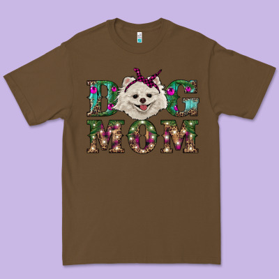 Christmas Dog Mom Pomeranian Premium Tee Designed By Ranaportraitstore