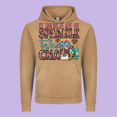 It Takes A Lot Of Sparkle To Be A Cna Vintage Hoodie Designed By Jahusdesignshop