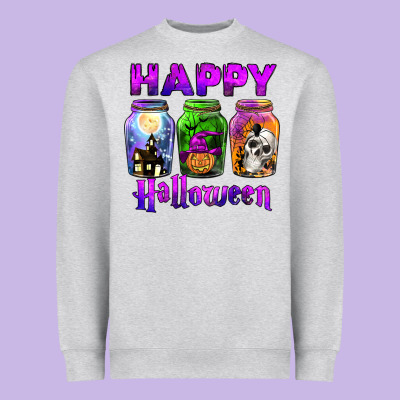 Happy Halloween Heavyweight Sweatshirt Designed By Jahusdesignshop