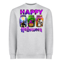Heather Grey happy halloween Heavyweight Sweatshirt - JahusDesignShop