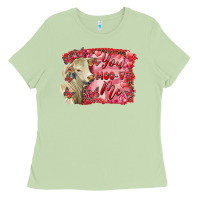 Matcha Valentine's day you moo ve me charolais cow Ladies Tee - RanaPortraitStore