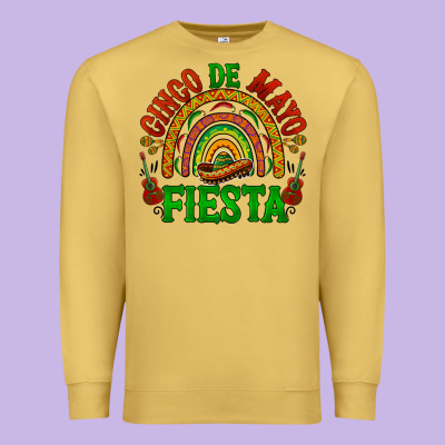 Cinco De Mayo Fiesta Rainbow Premium Sweatshirt Designed By Barkaloodesign