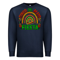 Navy cinco de mayo fiesta rainbow Premium Sweatshirt - BarkalooDesign