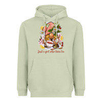 Matcha just a girl who loves tea gnome Heavyweight Hoodie - BarkalooDesign