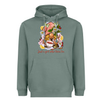 Sage just a girl who loves tea gnome Heavyweight Hoodie - BarkalooDesign