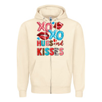 Sandshell xo xo hugs and kisses Zipper Hoodie - NancyCooperArtShop