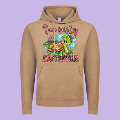 I Am Turtley Adorable Vintage Hoodie Designed By Adodesignshop
