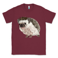 Burgundy Hedgehog Illustrations Classic Tee - LillyAllenDesigns