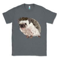 Charcoal Heather Hedgehog Illustrations Classic Tee - LillyAllenDesigns