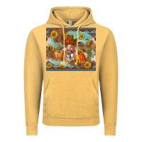 Vintage Mustard Fall heifer cow Vintage Hoodie - RanaPortraitStore