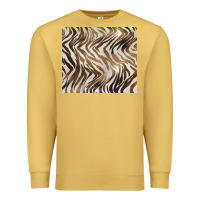 Antique Gold brown zebra Premium Sweatshirt - BarkalooDesign