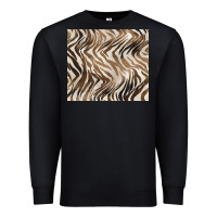 Black brown zebra Premium Sweatshirt - BarkalooDesign