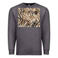 Charcoal Heather brown zebra Premium Sweatshirt - BarkalooDesign