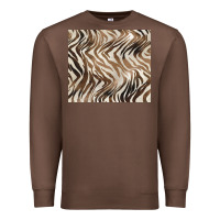 Chestnut brown zebra Premium Sweatshirt - BarkalooDesign