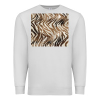 Dove Grey brown zebra Premium Sweatshirt - BarkalooDesign