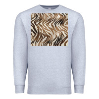 Heather Grey brown zebra Premium Sweatshirt - BarkalooDesign