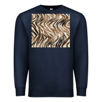 Navy brown zebra Premium Sweatshirt - BarkalooDesign