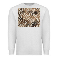 Oatmeal Heather brown zebra Premium Sweatshirt - BarkalooDesign