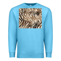 Ocean Blue brown zebra Premium Sweatshirt - BarkalooDesign