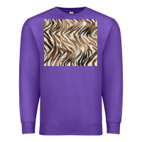 Purple brown zebra Premium Sweatshirt - BarkalooDesign