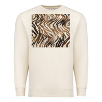 Sandshell brown zebra Premium Sweatshirt - BarkalooDesign