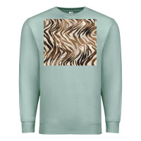 Seafoam brown zebra Premium Sweatshirt - BarkalooDesign