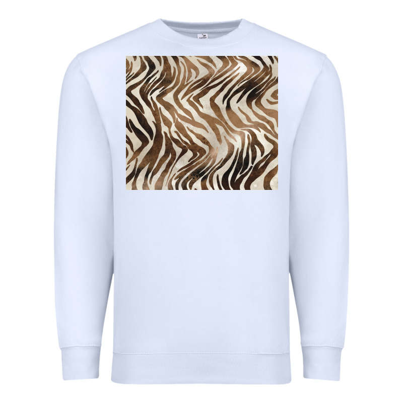 Brown Zebra Premium Sweatshirt by BarkalooDesign | Teevron