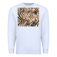 White brown zebra Premium Sweatshirt - BarkalooDesign