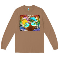 Toasted Coconut coconut drink with sunglasses Long Sleeve Tee - Jasminsmagicworld