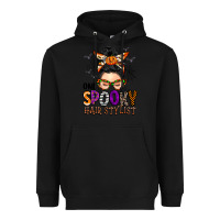 Black one spooky hair stylist Heavyweight Hoodie - BarkalooDesign