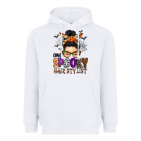 White one spooky hair stylist Heavyweight Hoodie - BarkalooDesign