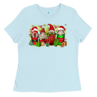 Baby Blue Christmas gnome coffee cups Ladies Tee - Zillion Design Studio