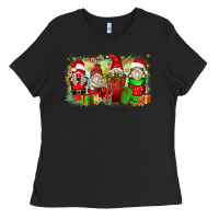 Black Christmas gnome coffee cups Ladies Tee - Zillion Design Studio