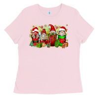 Bubblegum Pink Christmas gnome coffee cups Ladies Tee - Zillion Design Studio
